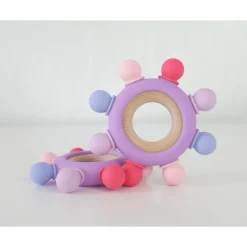 Bannor Toys Captains Wheel Wood + Silicone Baby Teething Toy