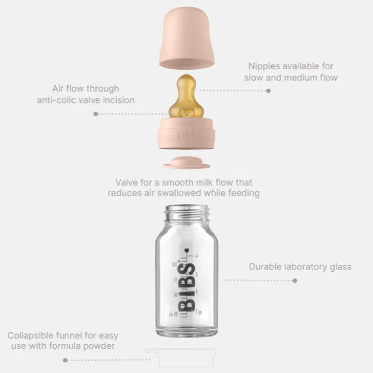 BIBS Baby 225ml Glass Bottle Set