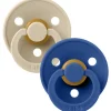 BIBS USA Colour Pacifier 2 Pack- Vanilla/Cornflower