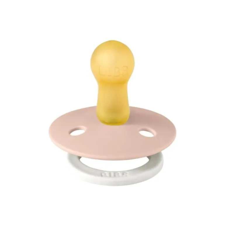 BIBS USA- GLOW in the Dark Pacifier 2 Pack - Blush/Vanilla