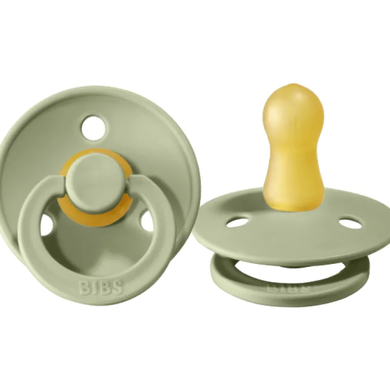 BIBS USA- Natural Rubber Pacifier 2 Pack - Sage