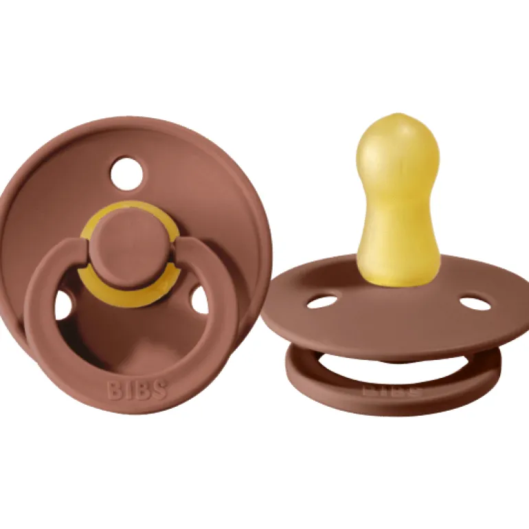 BIBS USA- Natural Rubber Pacifier 2 Pack - Woodchuck