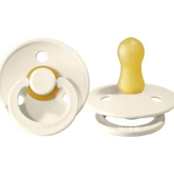 BIBS USA- Natural Rubber Pacifier 2 Pack - Ivory