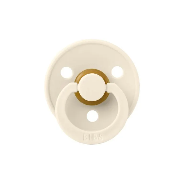 BIBS USA- Natural Rubber Pacifier 2 Pack - Ivory/Petrol