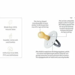 BIBS USA- Natural Rubber Pacifier 2 Pack - Ivory