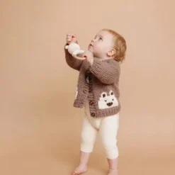 Blueberry Hill Bear Cardigan, Tan