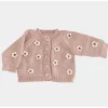 Blueberry Hill Flower Cardigan, Blush