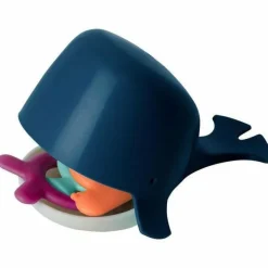 Boon Chomp Hungry Whale Bath Toy - Navy