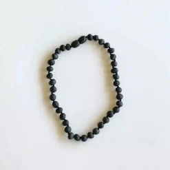 Canyonleaf Kids Raw Black Amber Necklace
