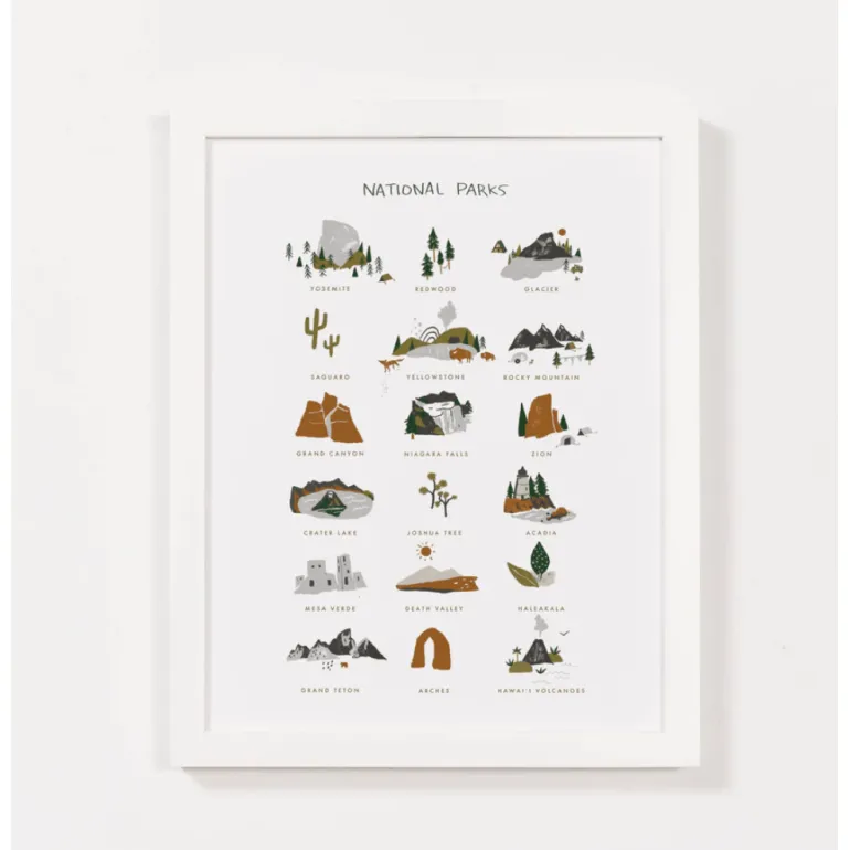 Clementine Kids National Parks Art