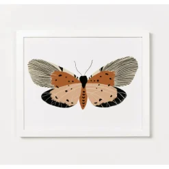 Clementine Kids Pink Butterfly Art