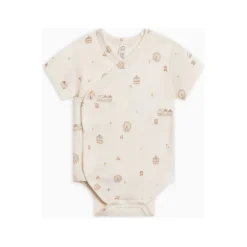 Colored Organics Lark Short Sleeve Kimono Bodysuit County Fair