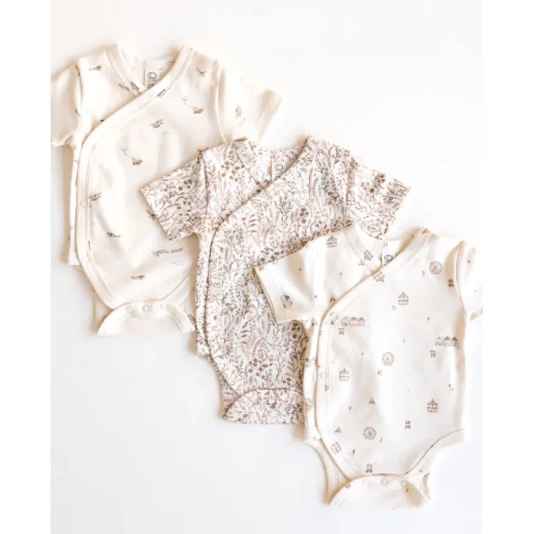 Colored Organics Lark Short Sleeve Kimono Bicycle