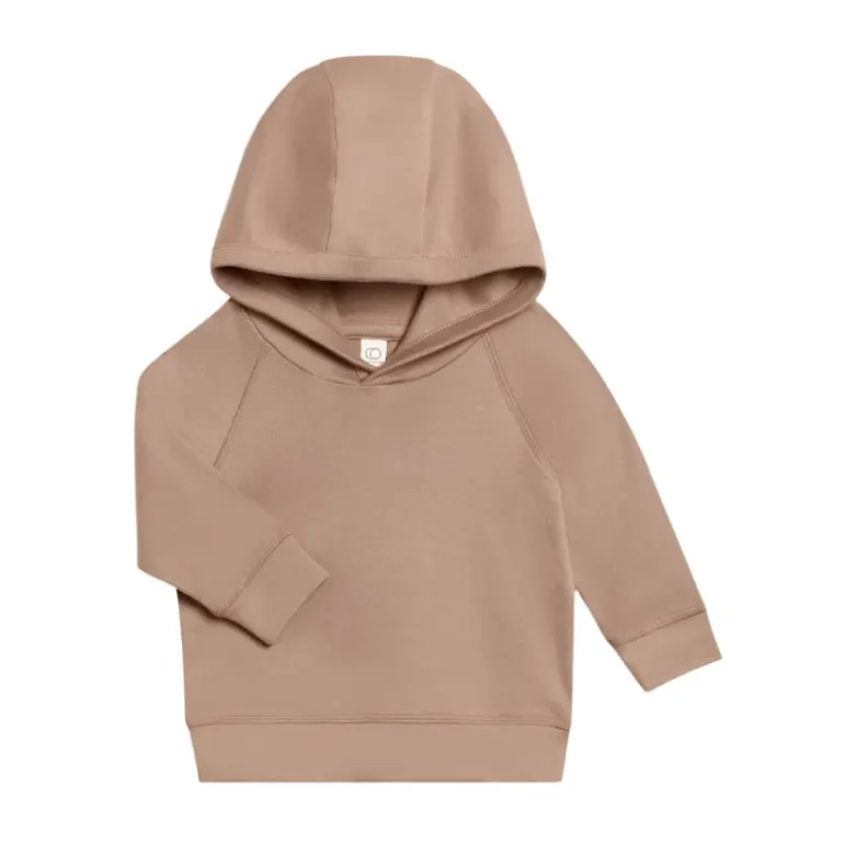 Colored Organics Madison Hooded Pullover- Truffle