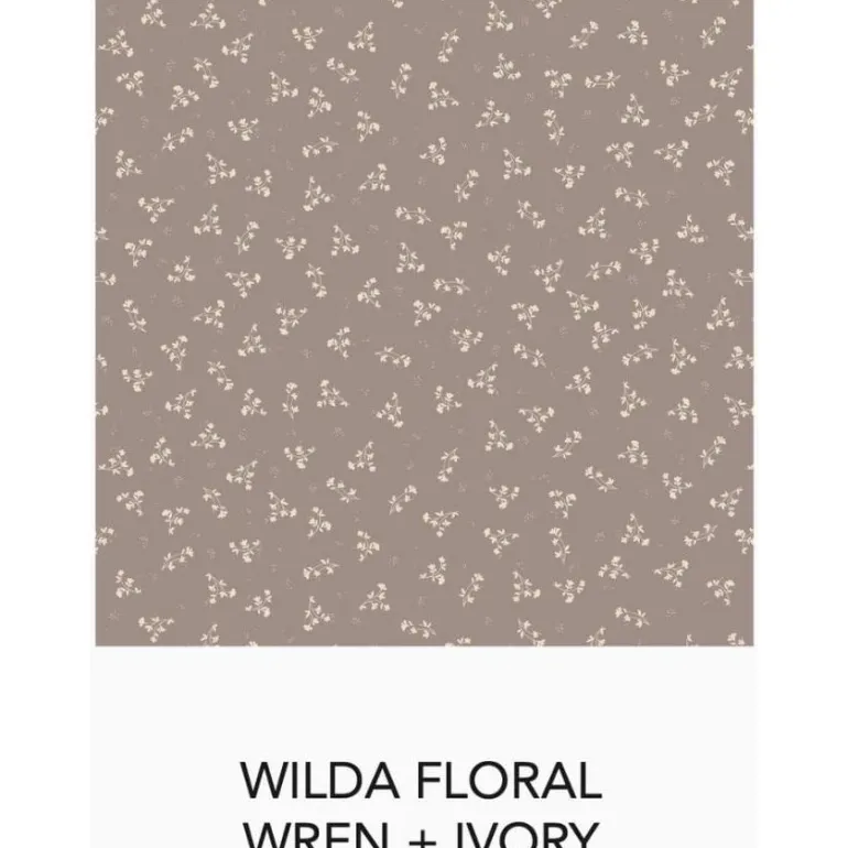 Colored Organics Madison Hooded Pullover - Wilda Floral / Wren
