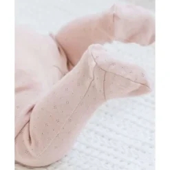 Colored Organics Pointelle Footed Sleeper