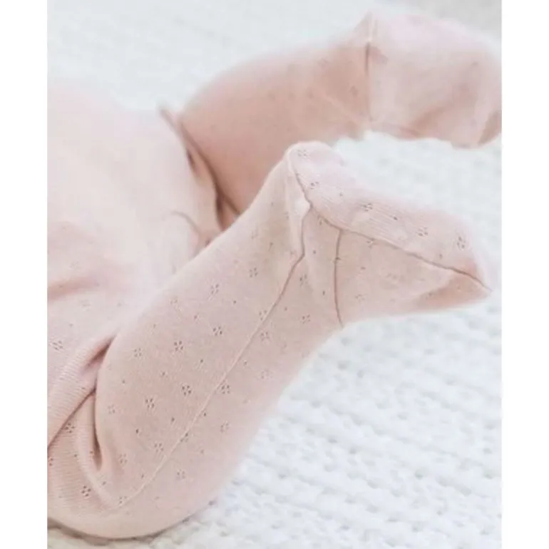 Colored Organics Pointelle Footed Sleeper