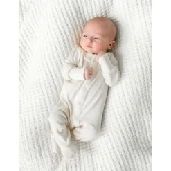 Colored Organics Pointelle Footed Sleeper