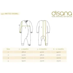 Disana Babies' Knitted Overall Natural