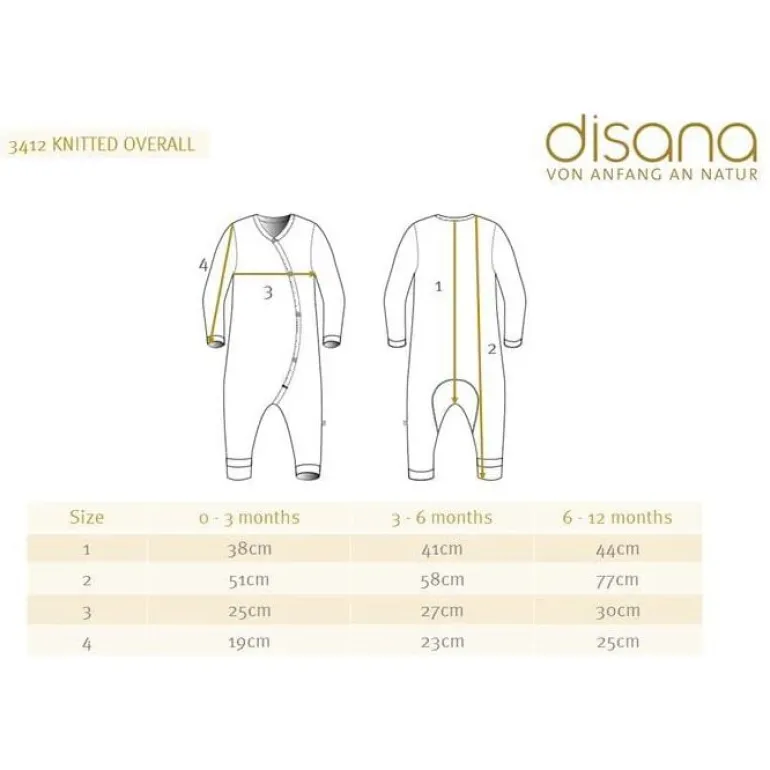 Disana Babies' Knitted Overall Natural