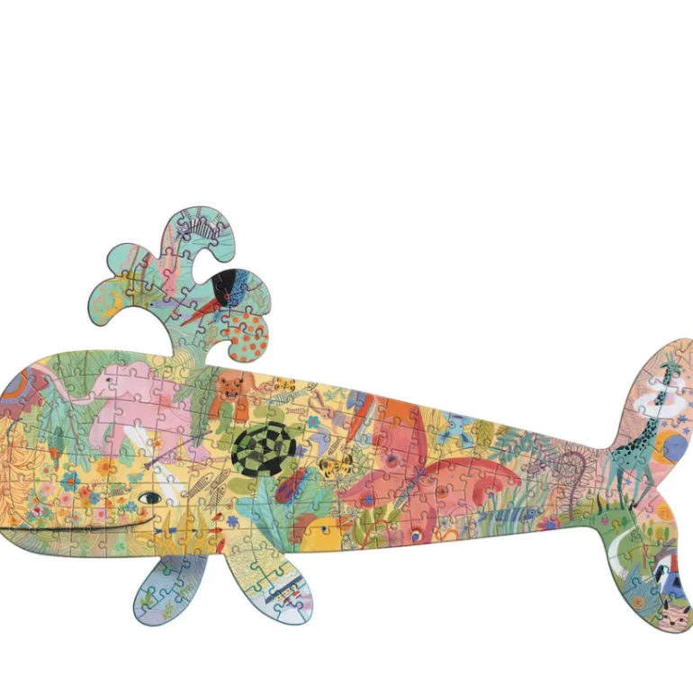 Djeco Puzz'Art 150 Piece Whale Shaped Jigsaw Puzzle