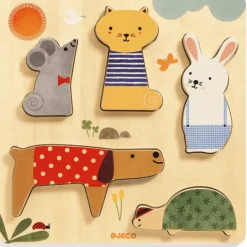 Djeco Woodypets Relief Puzzle