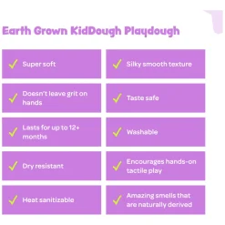 Earth Grown KidDough Play Kit- Funny Faces