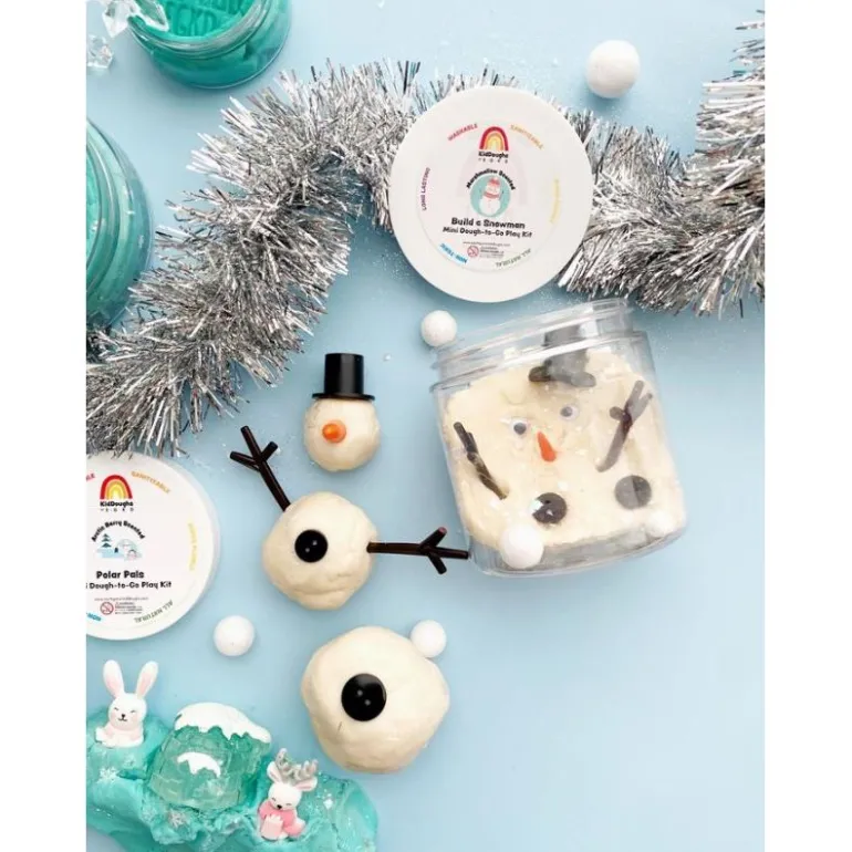 Earth Grown Kidough Snowman Mini Dough-To-Go