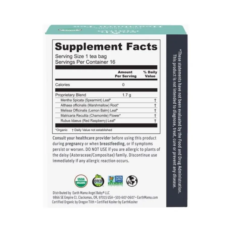 Earth Mama Organics Heartburn Tea