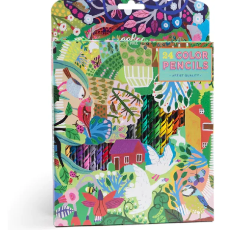 eeBoo Bountiful Garden 24 Colored Pencils