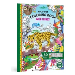 eeBoo Fold-Out Coloring Book - Wild Things