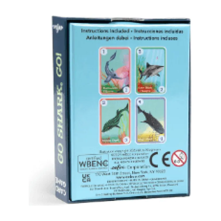 eeBoo Go Shark Go! Playing Cards