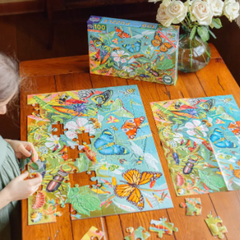 eeboo Love of Bugs 100 Piece Puzzle
