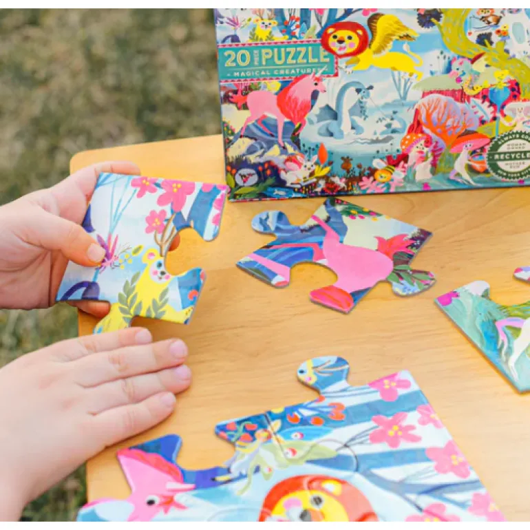 eeBoo Magical Creatures Big Puzzle 20pc