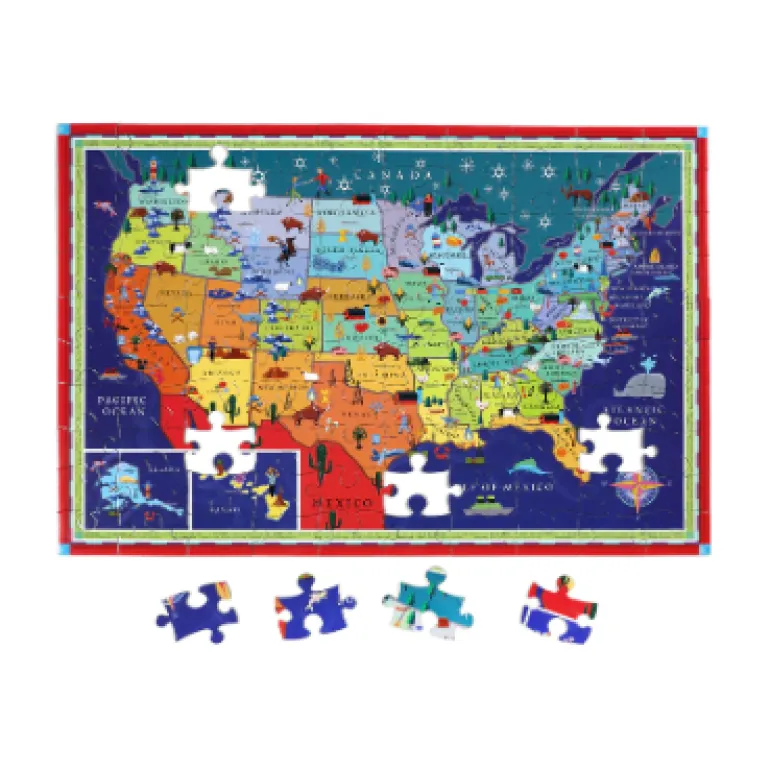 eeboo This Land is Your Land 100 Piece Puzzle