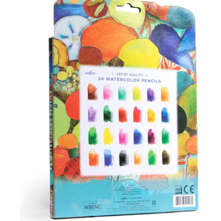 eeBoo Tidepool 24 Watercolor Pencils