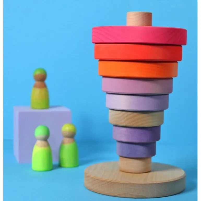 Grimm's Conical Tower Neon Pink