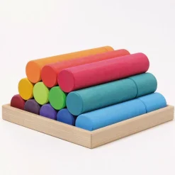 Grimm's Large Building Rollers Rainbow