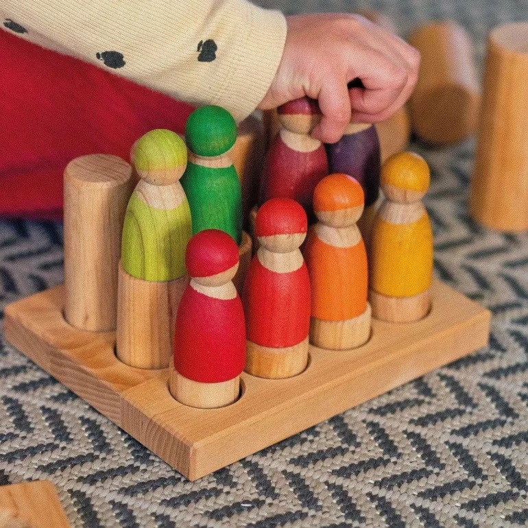 Grimm's Stacking Game Small Rollers Natural