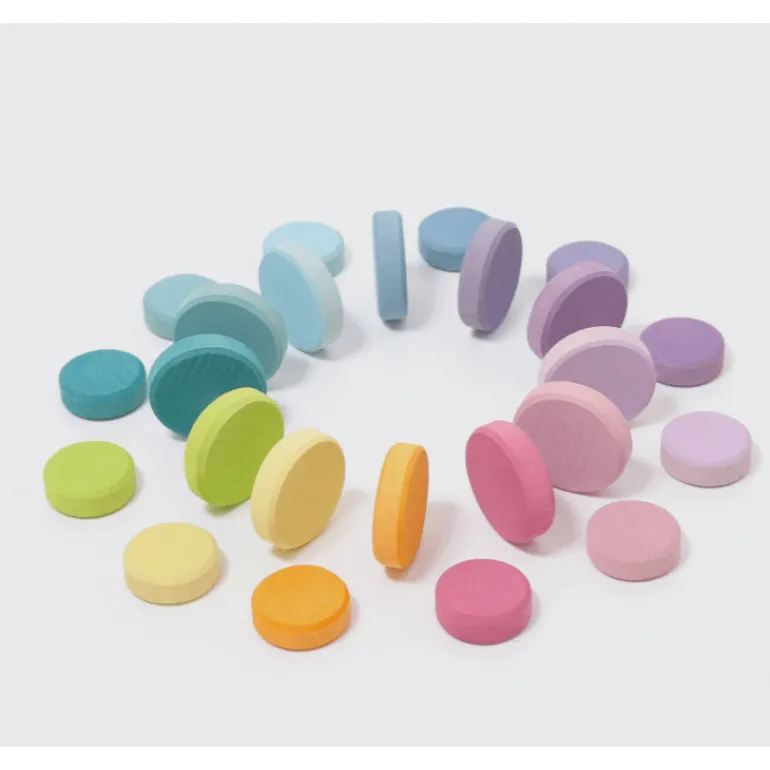 Grimm's Wooden Coins Pastel