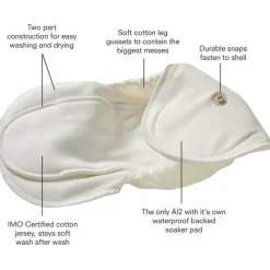 GroVia Organic Cotton Soaker Pad: 2-Pack