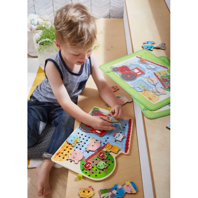Haba Farm Threading Game