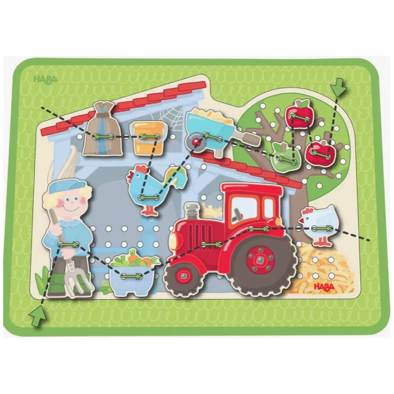 Haba Farm Threading Game
