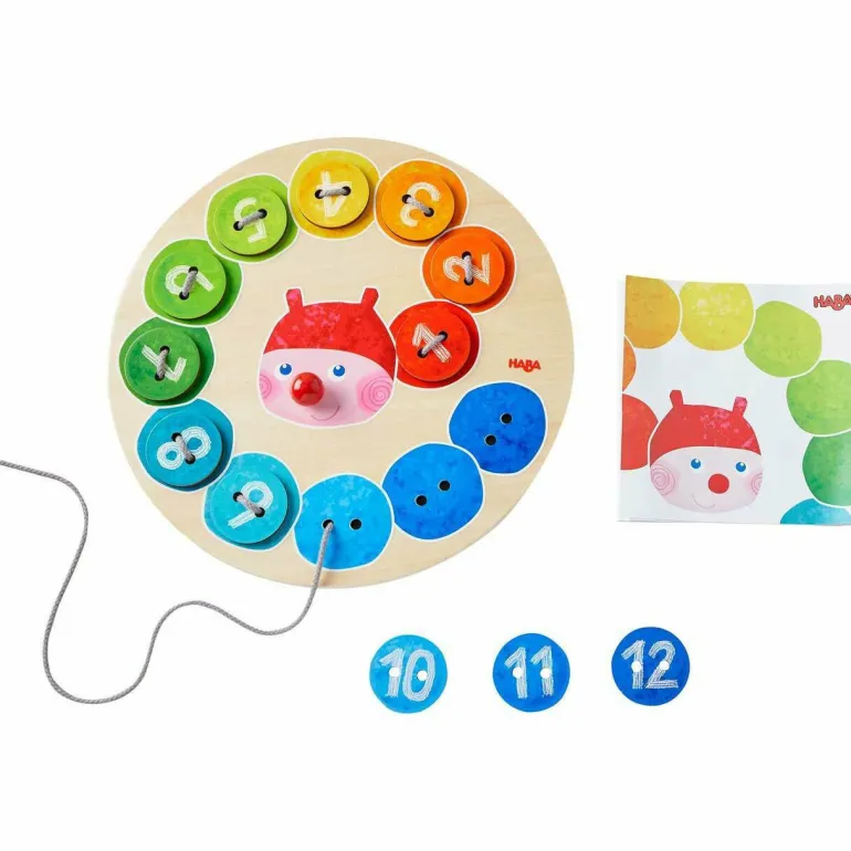 Haba Rainbow Caterpillar Threading Game