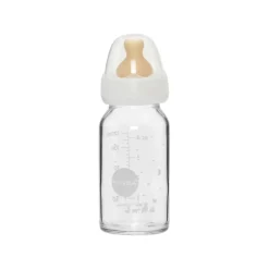 Hevea Standard Neck Glass Baby Bottles- 120ML/ 4oz, Single