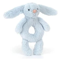 Jellycat Bashful Blue Bunny Ring Rattle