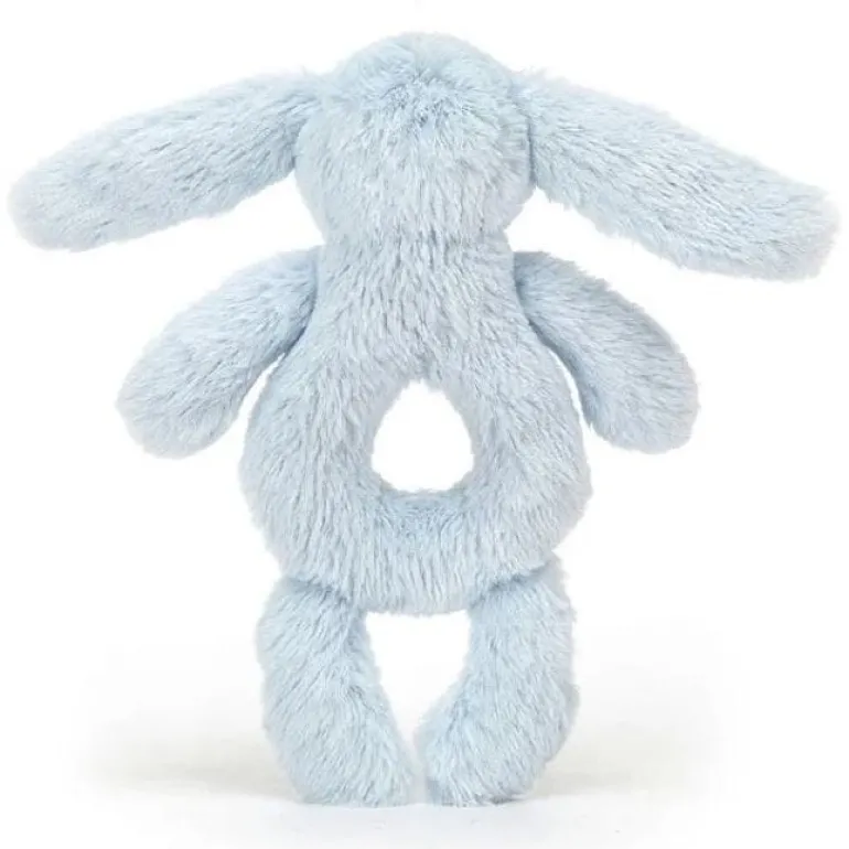 Jellycat Bashful Blue Bunny Ring Rattle