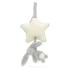 Jellycat Bashful Grey Bunny Musical Pull