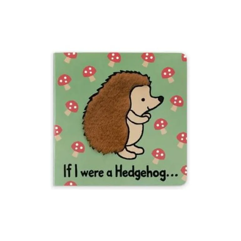 Jellycat If I Were A Hedgehog Book - Green