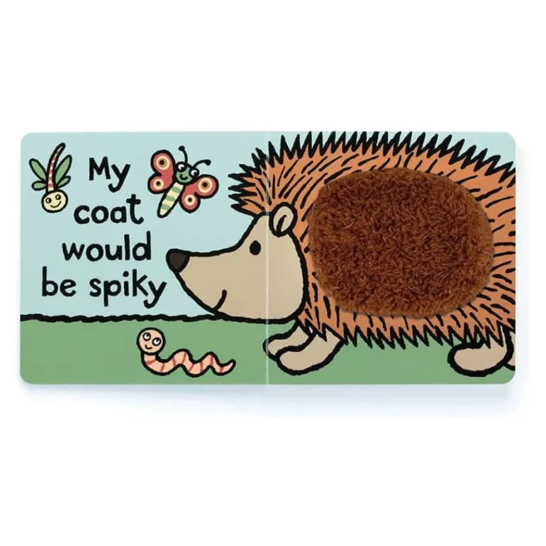 Jellycat If I Were A Hedgehog Book - Green